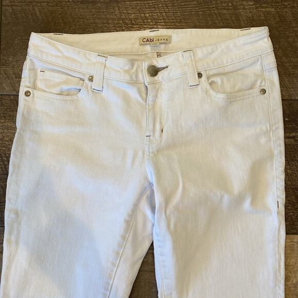 CAbi Women's 336 Bree White Skinny Jean White Size 6 - Picture 4 of 12